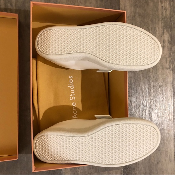 Acne Studios triple strap leather white sneakers - Picture 6 of 7